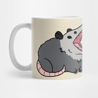 possum screm (black text) Mug